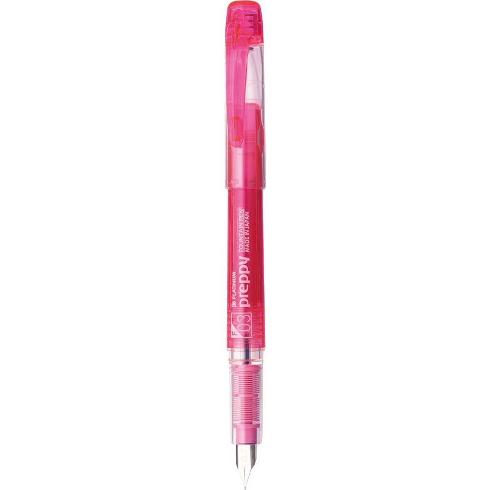 Fountain pen Preppy - Platinum - Pink F