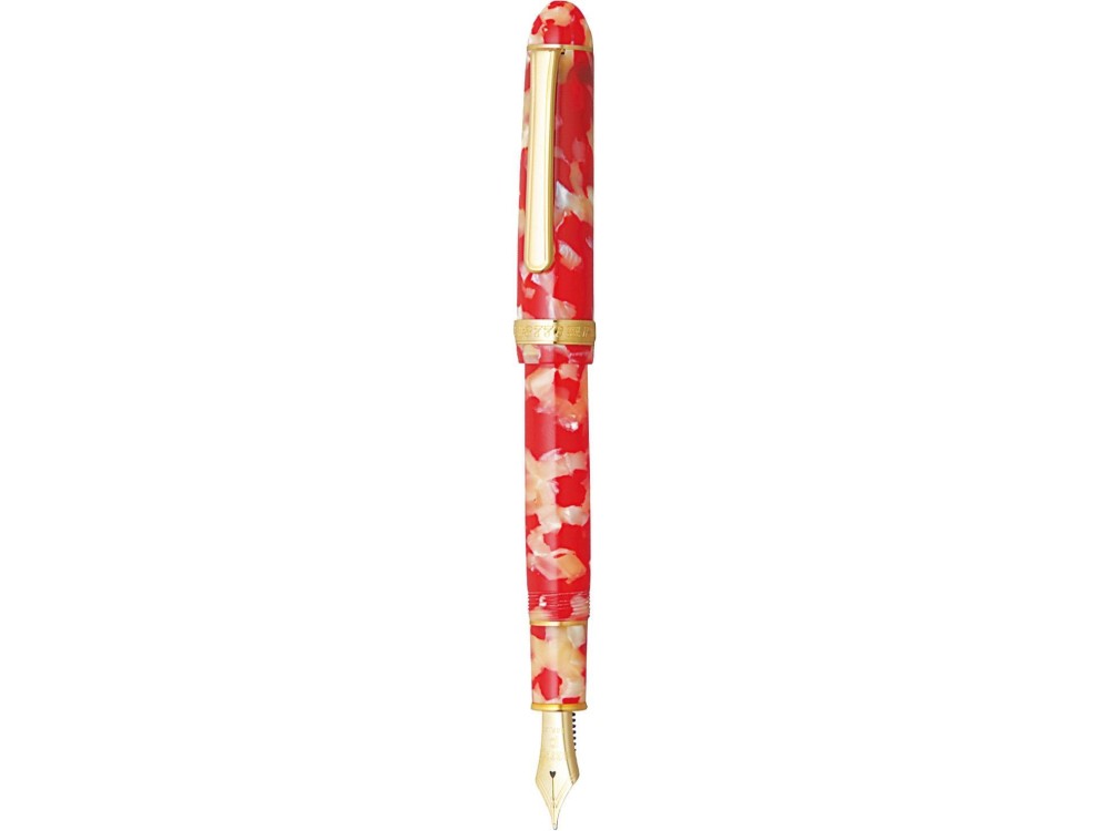 Pióro wieczne 3776 Celluloid - Platinum - Koi M