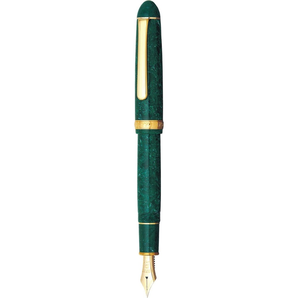 Fountain pen 3776 Celluloid - Platinum - Jade M