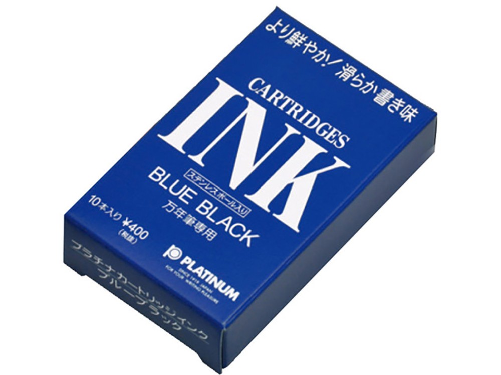 Naboje atramentowe - Platinum - Blue-Black 10 szt.