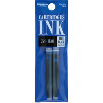 Naboje atramentowe - Platinum - Blue-Black 2 szt.