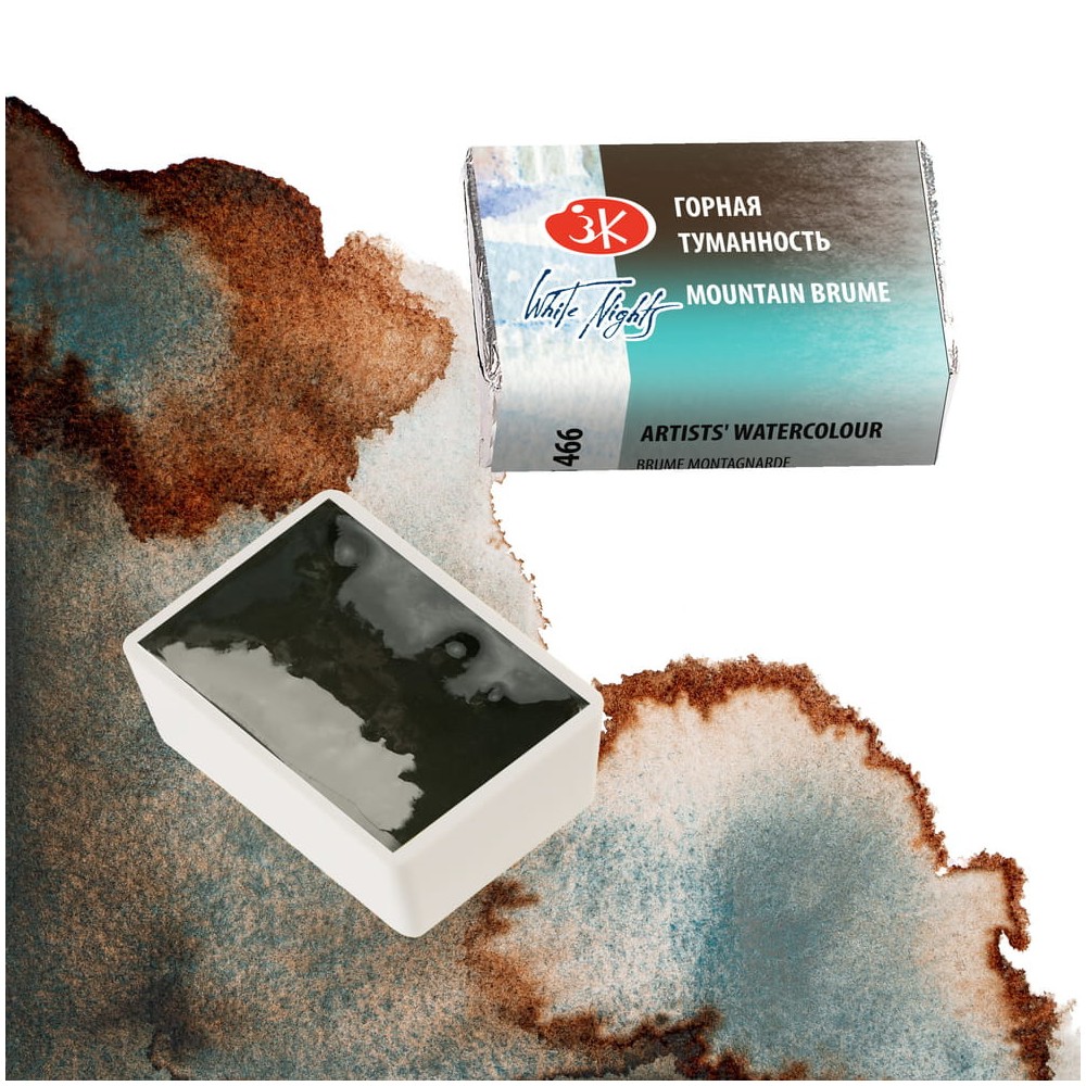White Nights watercolor paint - St. Petersburg - Mountain Brume pan