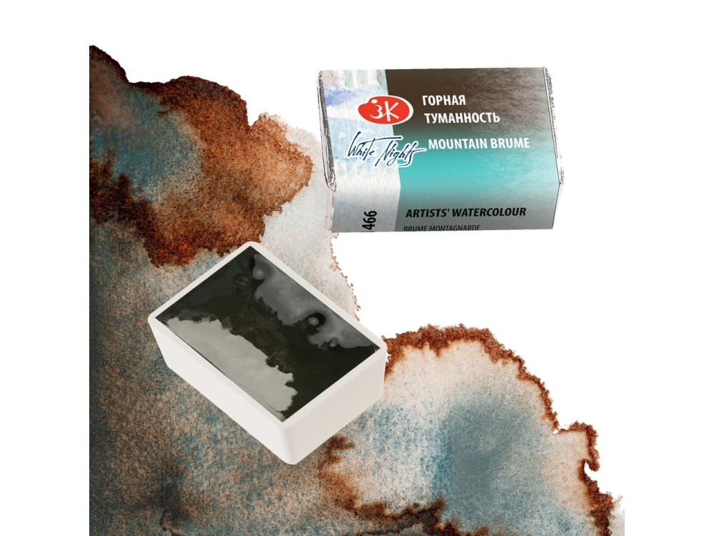 White Nights watercolor paint - St. Petersburg - Mountain Brume pan