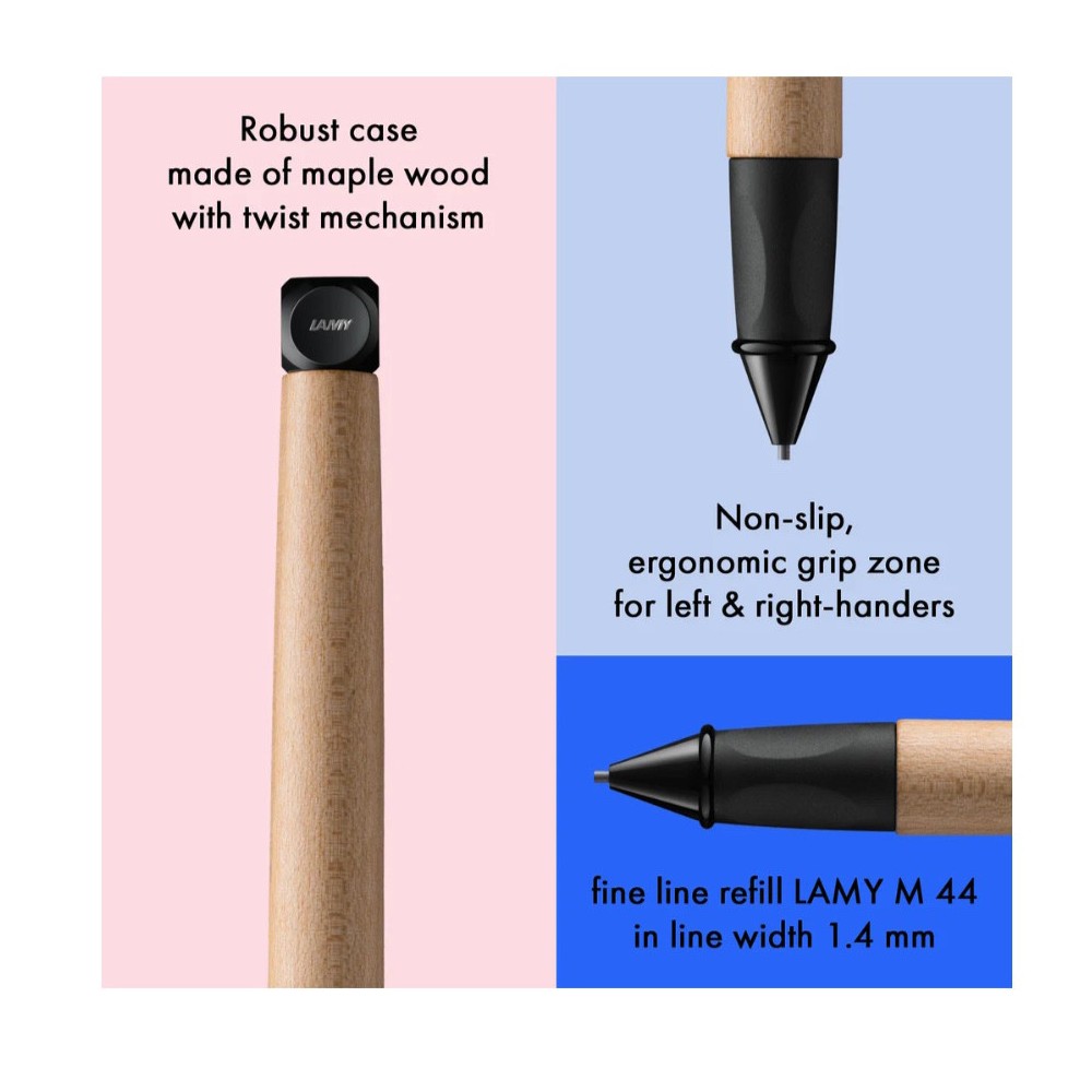 Ołówek mechaniczny abc - Lamy - Black B 1,4 mm