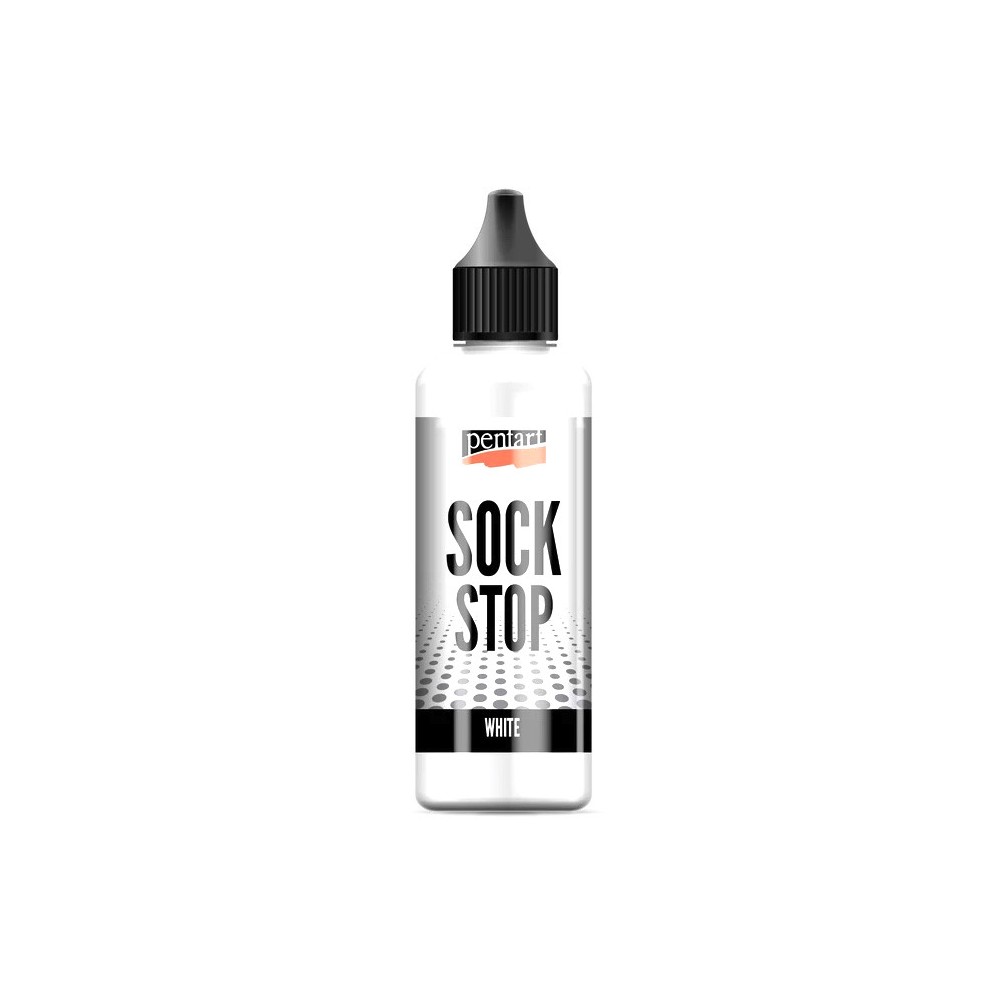 Farba antypoślizgowa Sock Stop - Pentart - White 80 ml