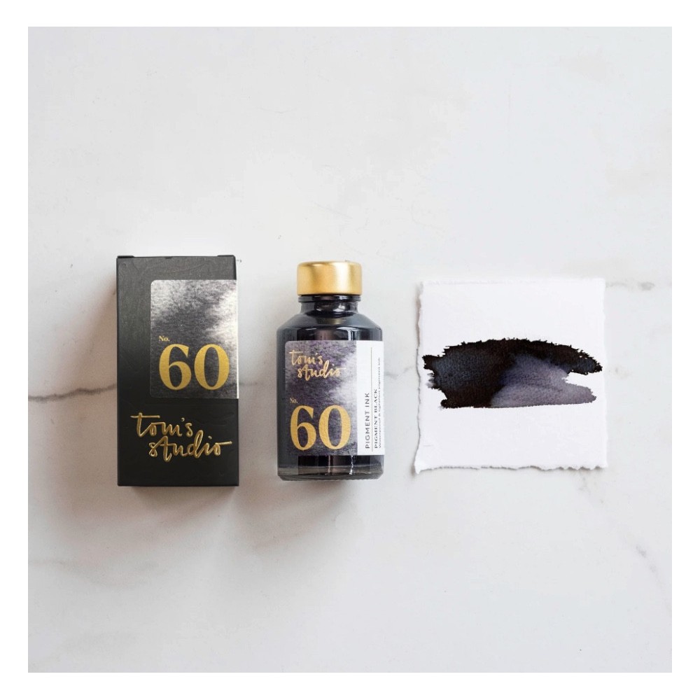 Finest fountain pen Ink - Tom’s Studio - 60 Pigment Black 50 ml