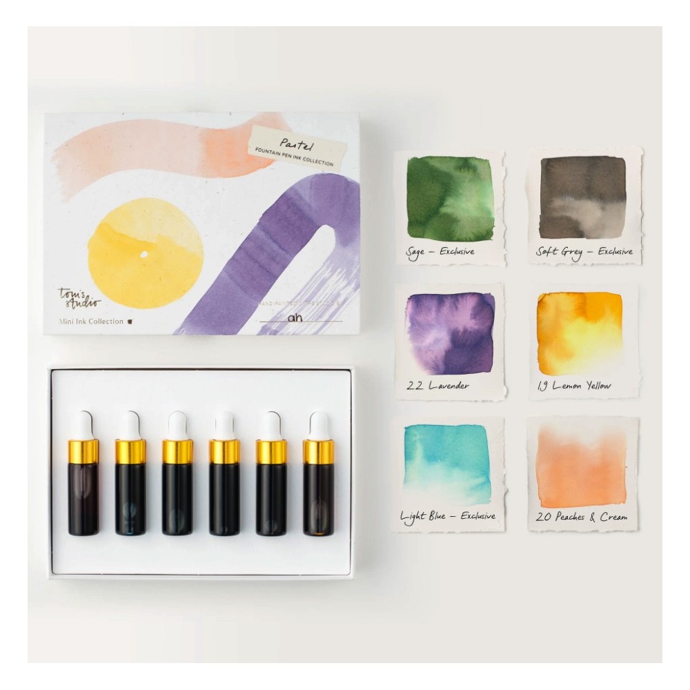 Set of Pastel Mini Ink Collection - Tom’s Studio - 6 x 5 ml