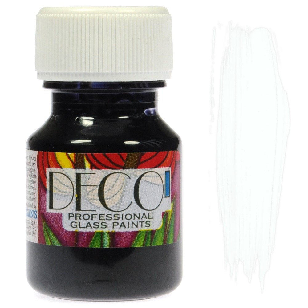 Glass Paint Deco - Renesans - white, 30 ml