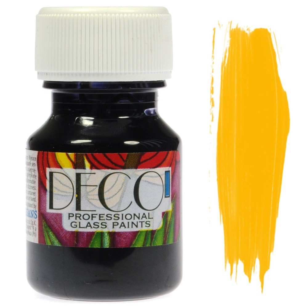 Glass Paint Deco - Renesans - yellow, 30 ml