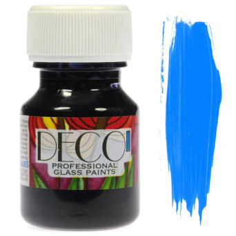 Glass Paint Deco - Renesans - light blue, 30 ml