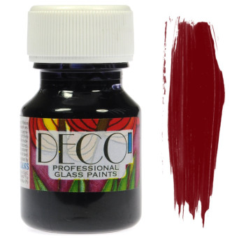 Glass Paint Deco - Renesans - bordeaux, 30 ml