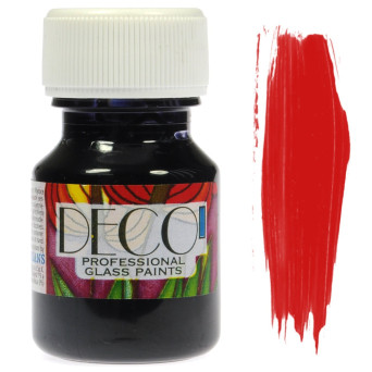 Glass Paint Deco - Renesans - red, 30 ml