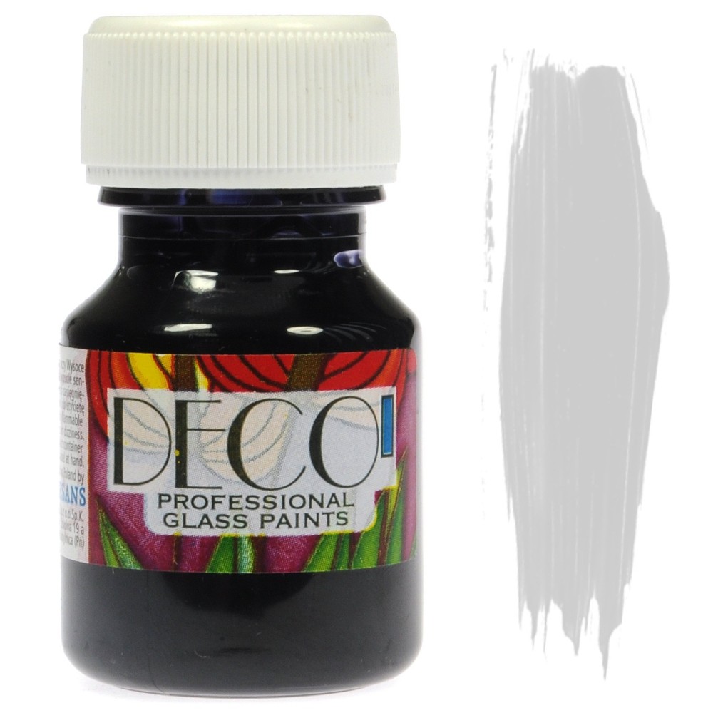 Glass Paint Deco - Renesans - silver, 30 ml