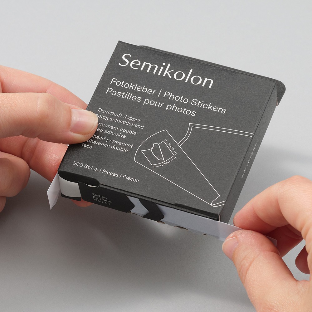 Self-adhesive photo rectangles - Semikolon - 500 pcs.