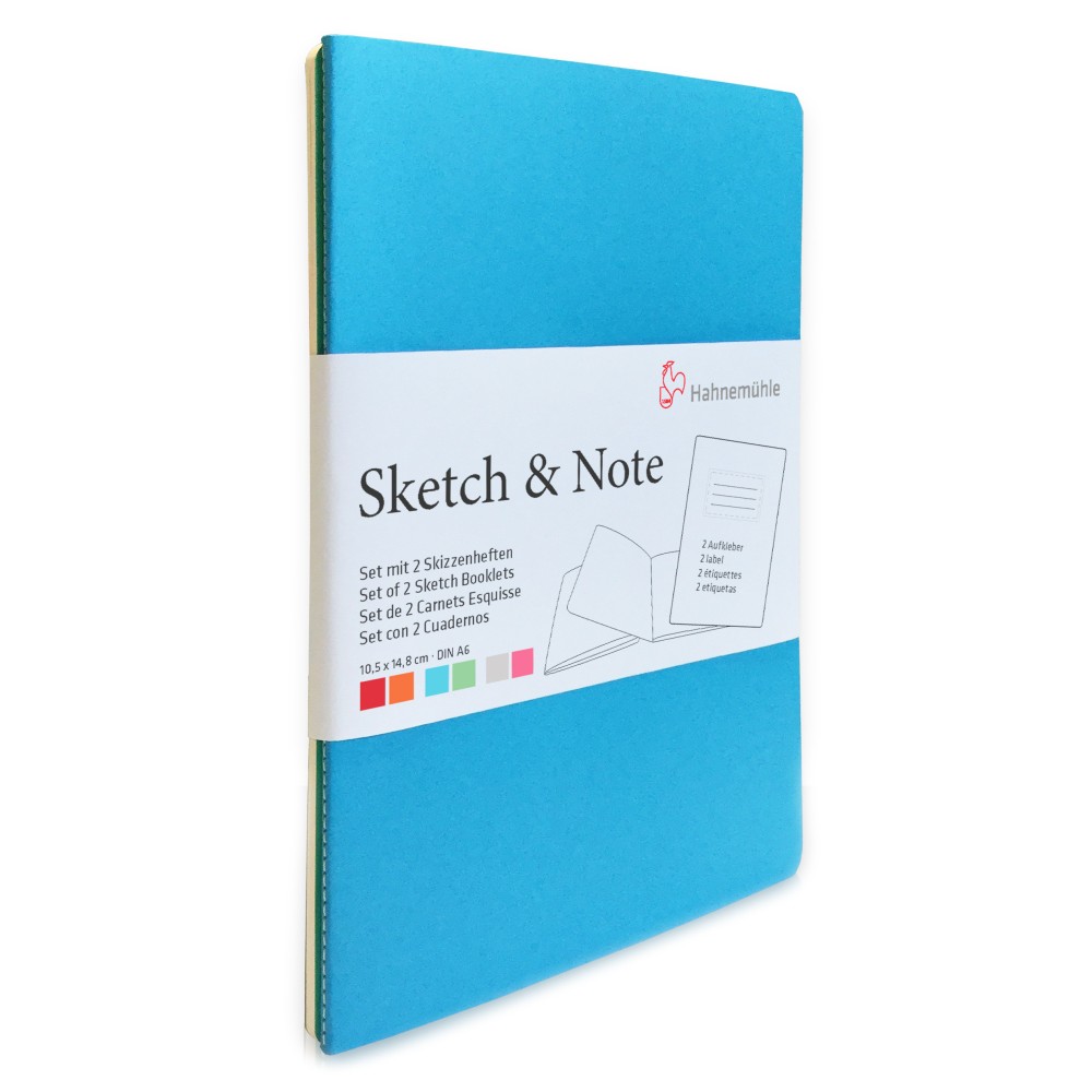 Zestaw notesów A6 - Hahnemühle - Blue Bundle 125 g/m2 2 szt.