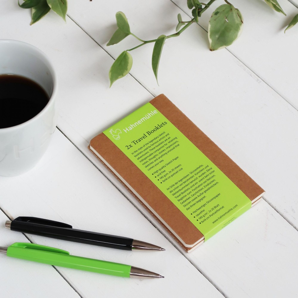 Set of Travel Booklets 13,5 x 21 cm - Hahnemühle - 140 g/m2 2 pcs