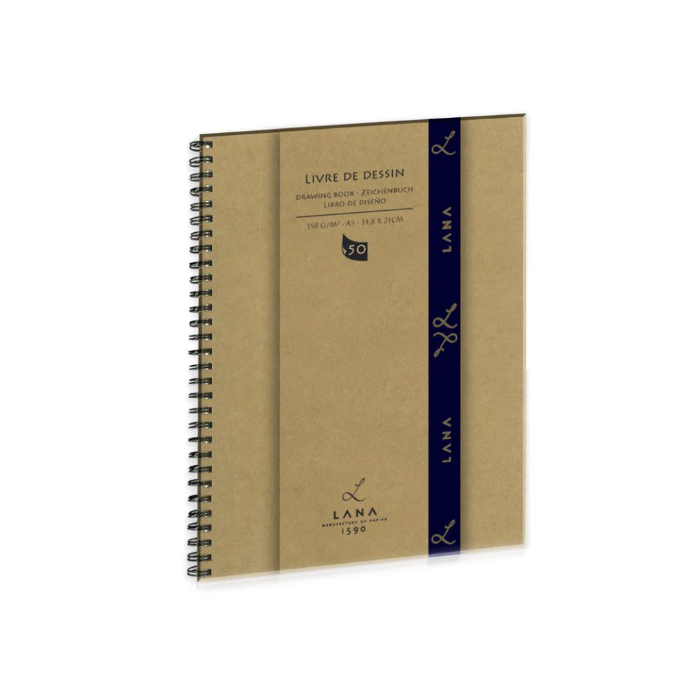 Spiral bound Livre De Dessin drawing book A5 - Lana - 150 g/m2