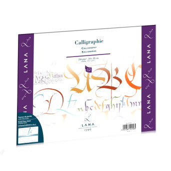 Calligraphy ruled paper pad 24 x 32 cm - Lana - 250 g/m2