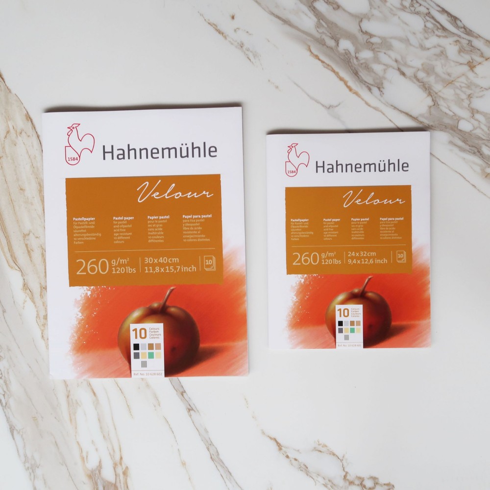 Blok do pasteli Velour Pad 24 x 32 cm - Hahnemühle - Colored 260 g/m2 10 ark.