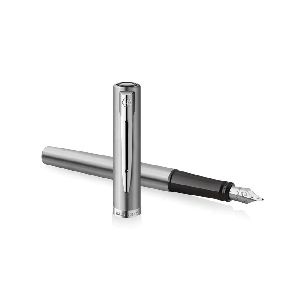 Pióro wieczne Impression - Waterman - Steel Silver Trim F