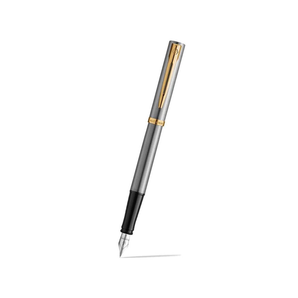 Pióro wieczne Impression - Waterman - Steel Gold Trim F