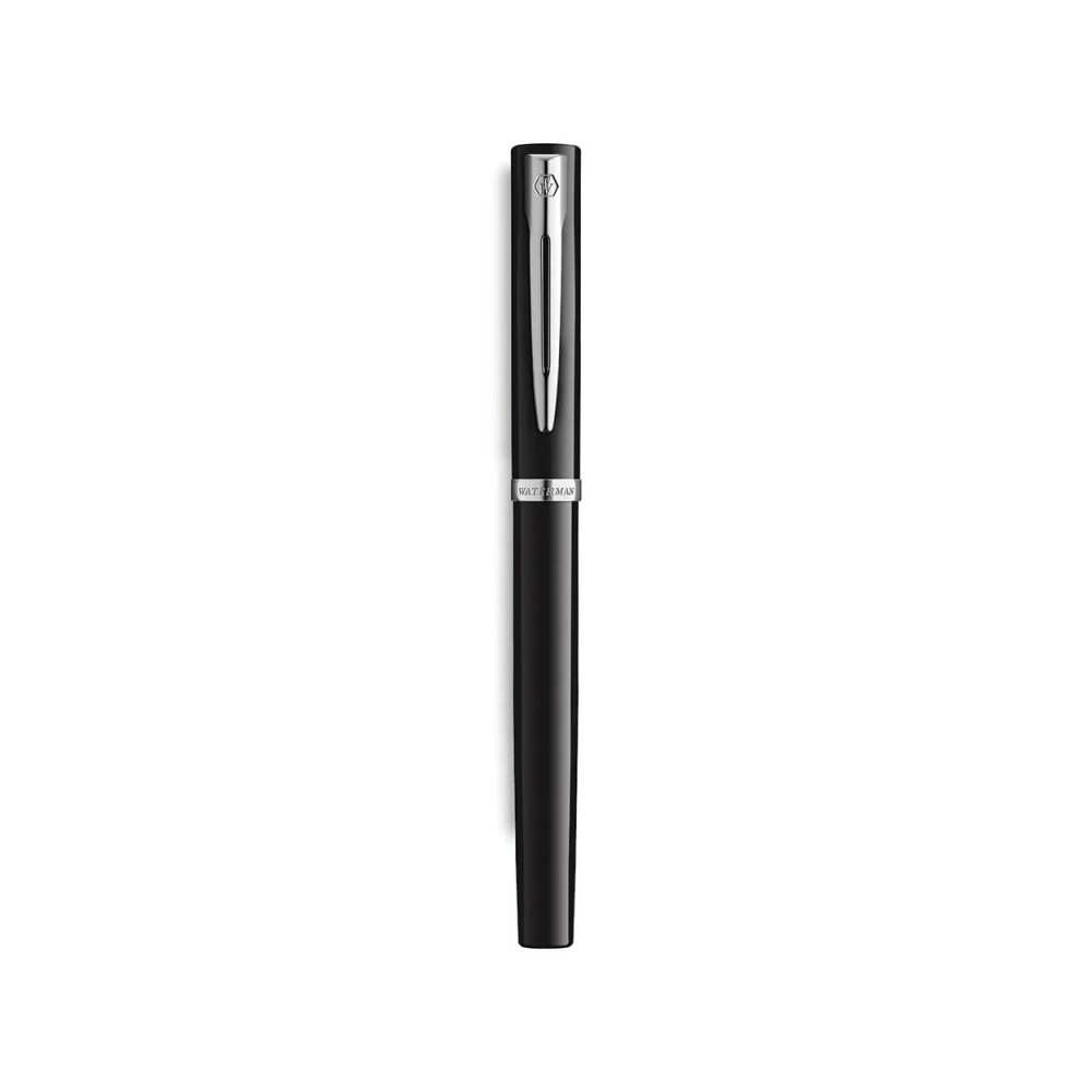 Fountain pen Impression with box - Waterman - Black Silver Trim F