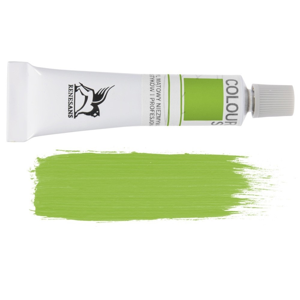 Acrylic paint Colours - Renesans - 24, golden green, 20 ml
