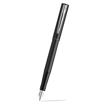 Pióro wieczne Allure - Waterman - Matt Black Silver Trim F