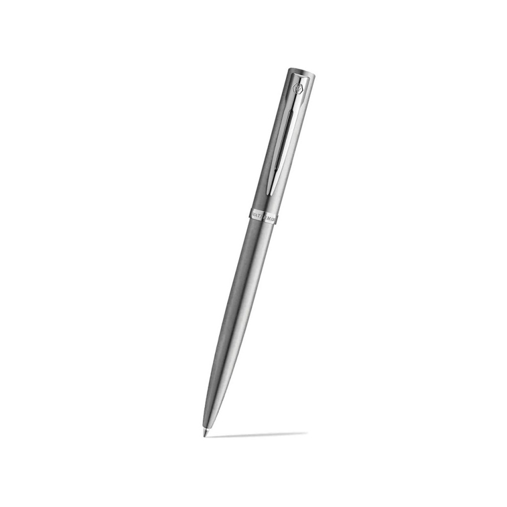 Ballpoint pen Impression with box - Waterman - Steel Silver Trim