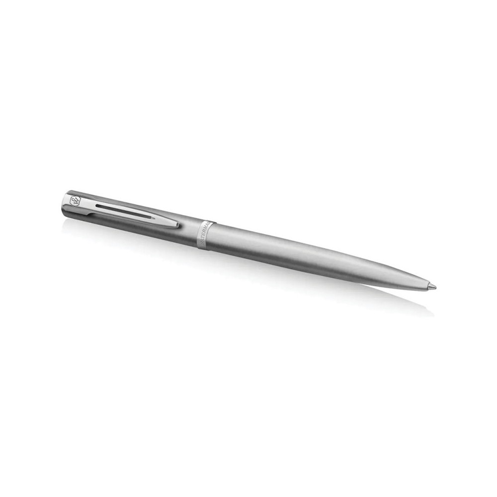 Ballpoint pen Impression with box - Waterman - Steel Silver Trim