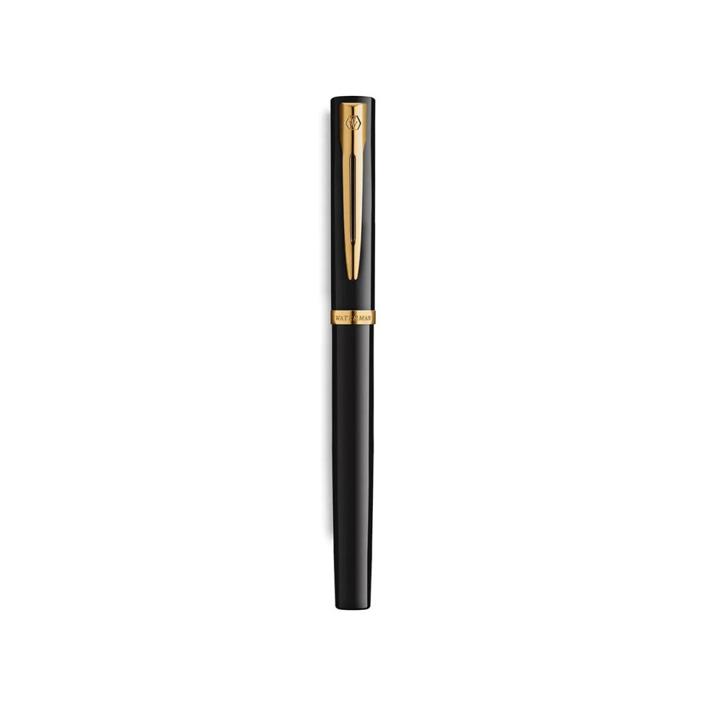 Fountain pen Impression with box - Waterman - Black Gold Trim F