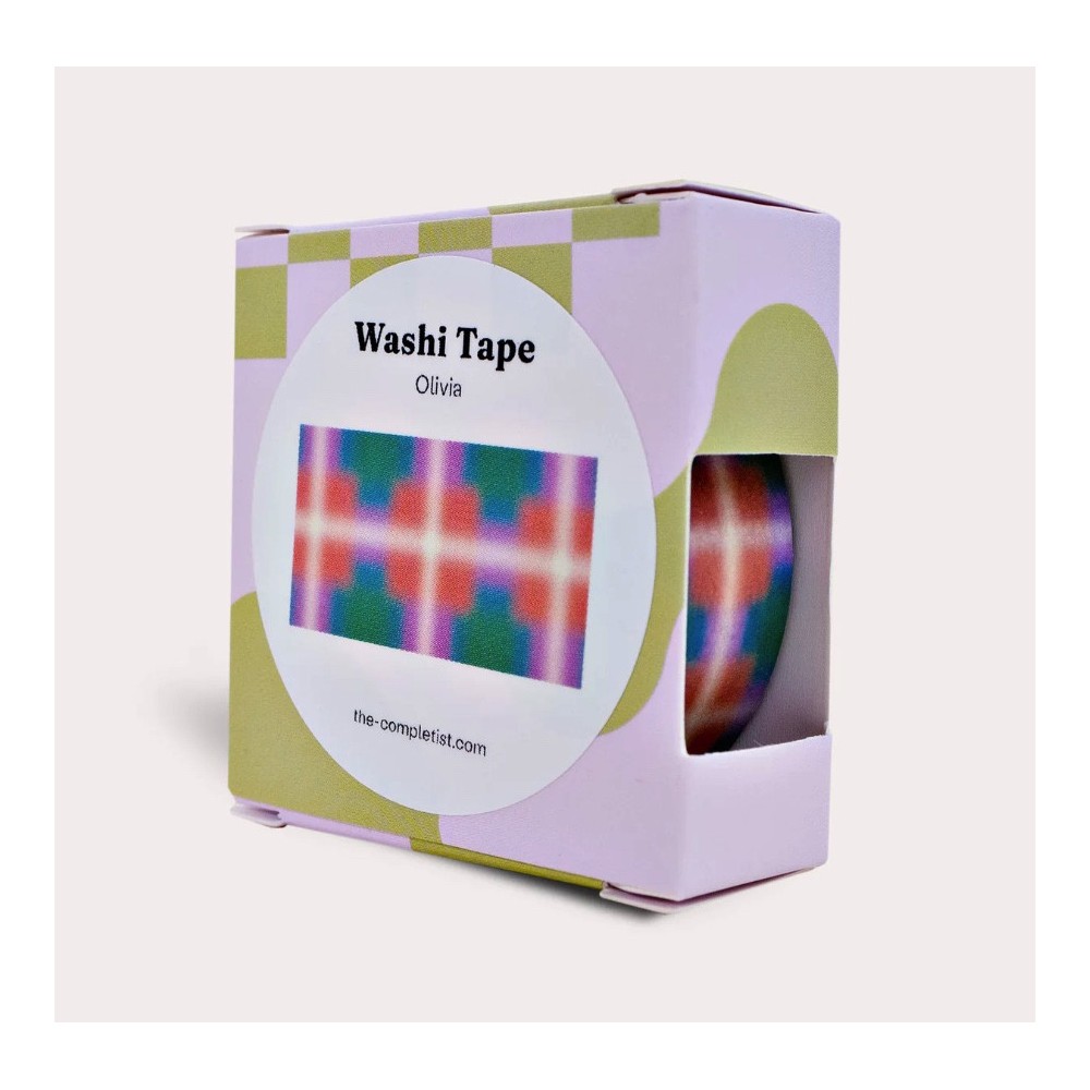 Taśma papierowa washi Olivia - The Completist. - 15 mm x 10 m