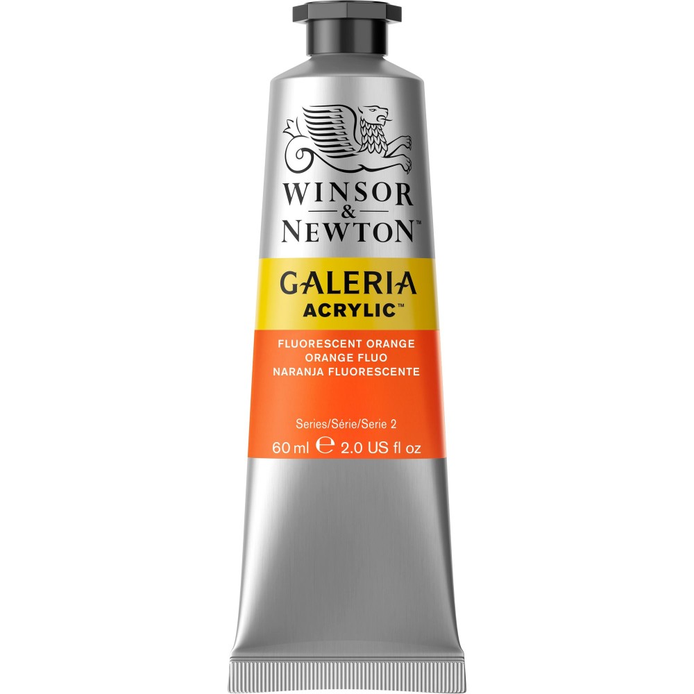 Farba akrylowa Galeria - Winsor & Newton - Fluo Orange 60 ml