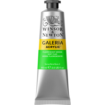 Farba akrylowa Galeria - Winsor & Newton - Fluo Green 60 ml