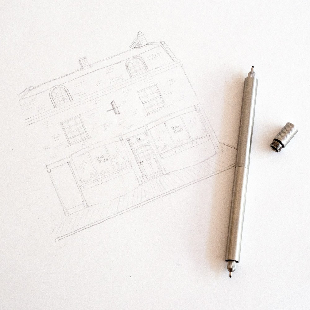 Lumos Pro Duo fineliner - Tom’s Studio - Stainless Steel