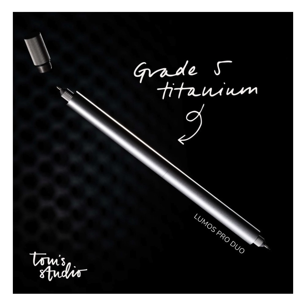 Lumos Pro Duo fineliner - Tom’s Studio - Titanium