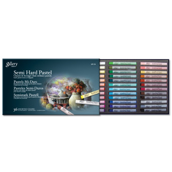 Set of Gallery Semi-Hard Pastels - Mungyo - 36 pcs