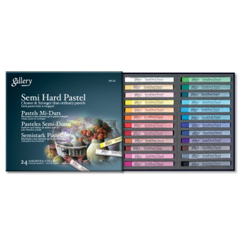 Set of Gallery Semi-Hard Pastels - Mungyo - 24 pcs