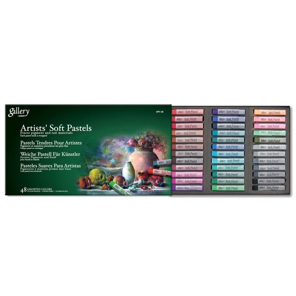 Set of dry Gallery Artists' Soft Pastels - Mungyo - 48 pcs