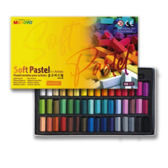 Set of dry mini Soft Pastels - Mungyo - 48 pcs