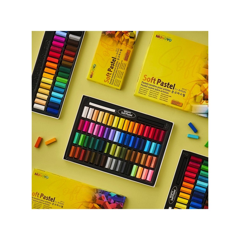 Set of dry mini Soft Pastels - Mungyo - 32 pcs