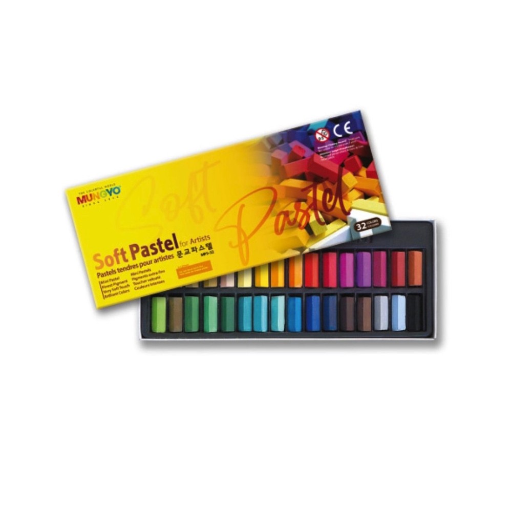 Set of dry mini Soft Pastels - Mungyo - 32 pcs