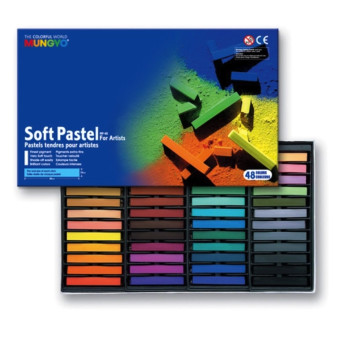 Set of dry Soft Pastels - Mungyo - 48 pcs