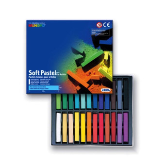 Set of dry Soft Pastels - Mungyo - 24 pcs