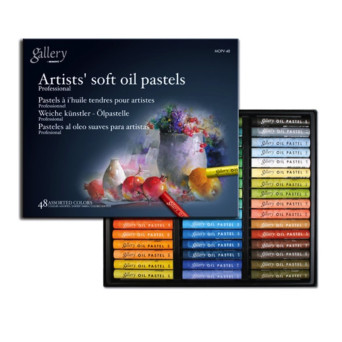 Set of Oil Soft Pastels Artists' Gallery - Mungyo - 48 pcs
