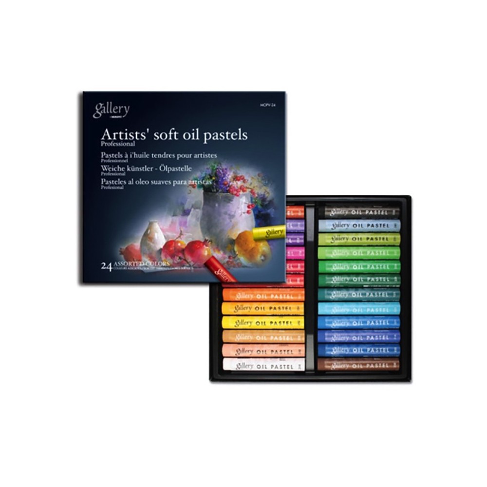 Set of Oil Soft Pastels Artists' Gallery - Mungyo - 24 pcs