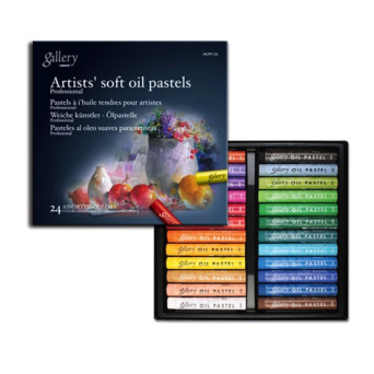 Set of Oil Soft Pastels Artists' Gallery - Mungyo - 24 pcs