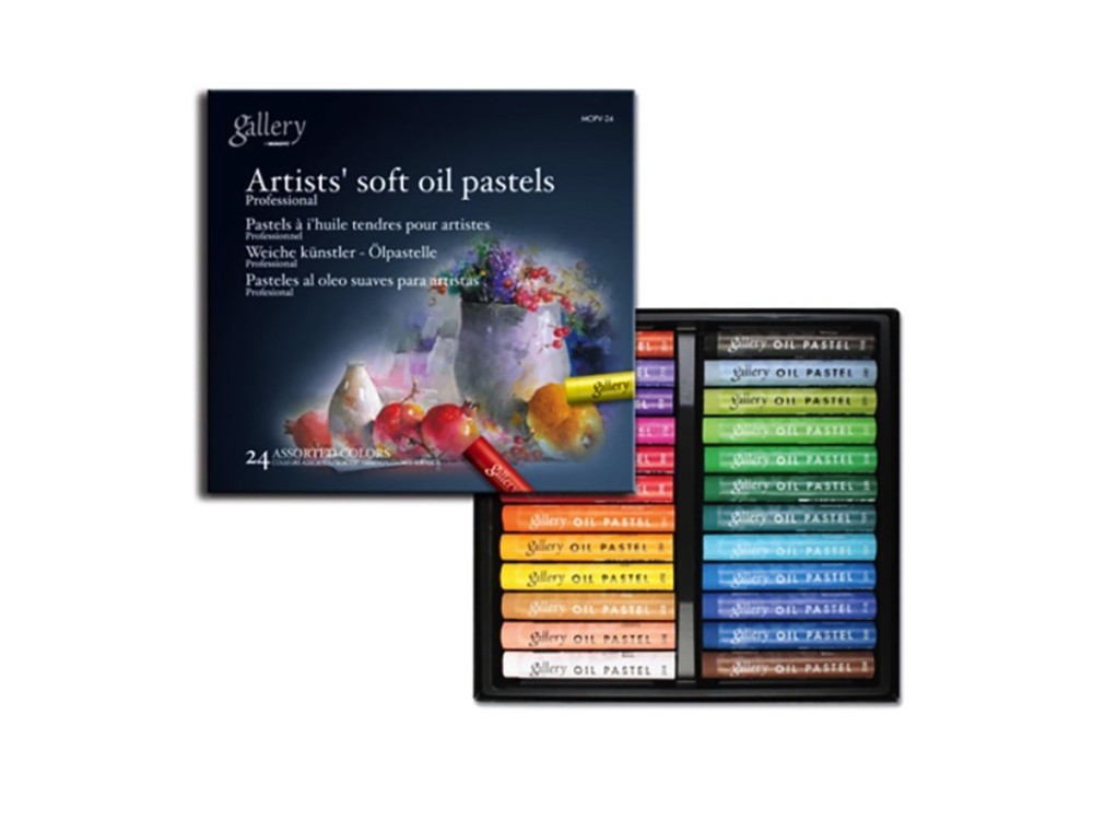 Set of Oil Soft Pastels Artists' Gallery - Mungyo - 24 pcs