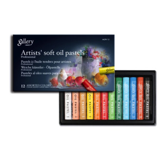 Set of Oil Soft Pastels Artists' Gallery - Mungyo - 12 pcs
