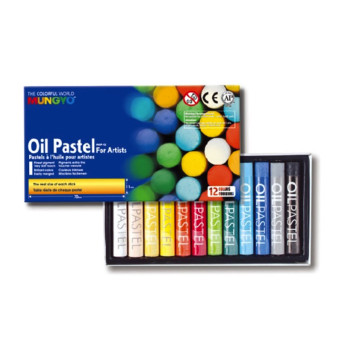 Set of Oil Soft Pastels - Mungyo - 12 pcs